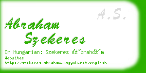 abraham szekeres business card